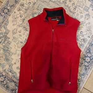 Patagonia Men's Red Fleece Vest Vintage Made In USA